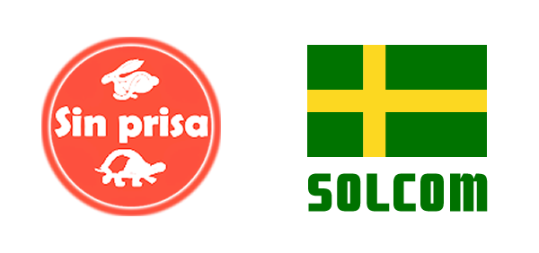 Logotipos de Sin prisa y Solcom