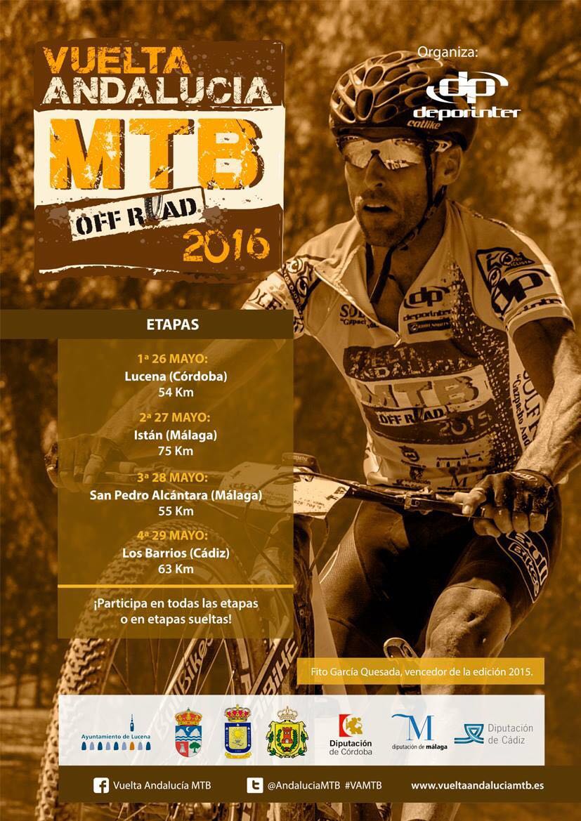 Cartel de la Vuelta a Andalucía MTB 2016